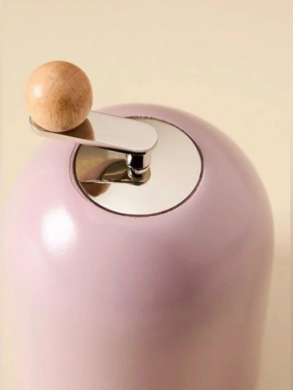 Anthropologie Catania Mango Wood Salt OR Pepper Mill, Pink NWT - Picture 2 of 2
